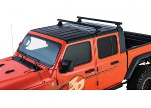 Jeep Gladiator Roof Rack - Rhino-Rack - Heavy Duty 2 Bar w/RLT600 Legs - Black - `20-`25 Jeep Gladiator Roof Rack - Rhino-Rack - Heavy Duty 2 Bar w/RLT600 Legs - Black - `20-`25